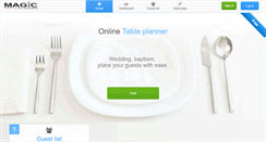 Desktop Screenshot of magictableplanner.com